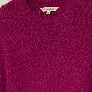 DAVI & DANI Rich Magenta Sweater